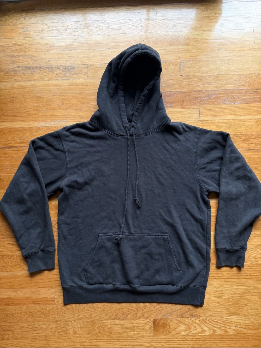 John Galt Charcoal Gray Oversized Pullover Hoodie – One Size